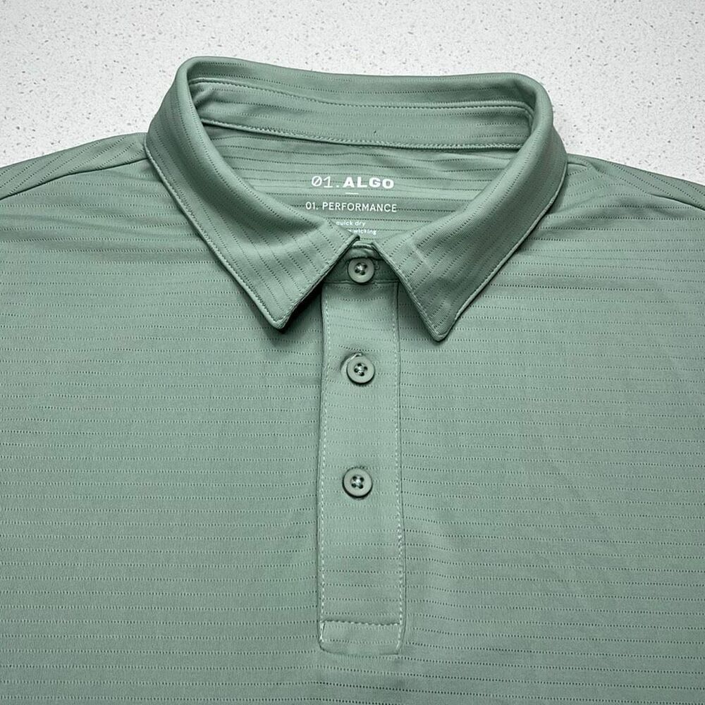 01.Algo Performance Polo Shirt Mens Medium